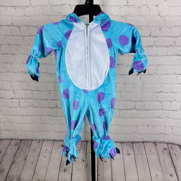 Disney Pixar Monsters Inc. Sully Full Fur Hooded Costume Size 3-6 Months - Picture 1 of 10